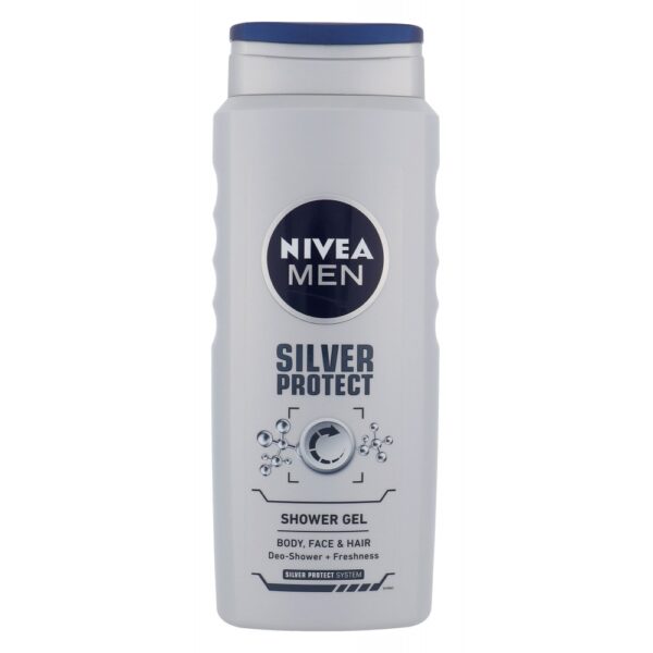 Nivea Men Silver Protect (Duššigeel, meestele, 500ml)
